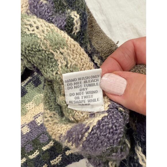 DressBarn Printed Button Front Cardigan Sweater Multicolor Women's Plus Size 1x - Picture 8 of 11